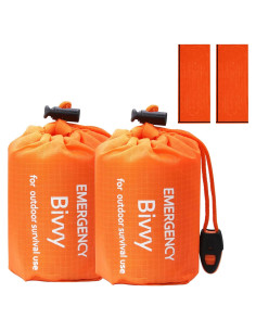 Saco de Dormir de Emergencia HOYUTNESS Bivy Sack - Paquete de 2