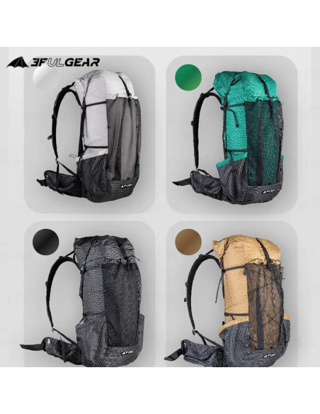 Mochila de Escalada 3F UL GEAR QiDian Pro 46+10L Negra