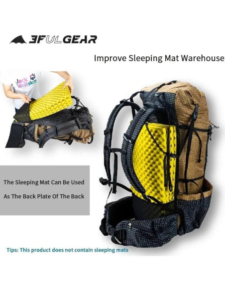 Mochila de Escalada 3F UL GEAR QiDian Pro 46+10L Negra