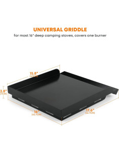 Plancha Antiadherente Stanbroil para Estufas de Camping 16" 2