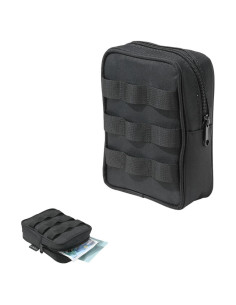 Bolsa Táctica Molle EDC Camping Moon Negra 12.45x6.1x17.02 cm