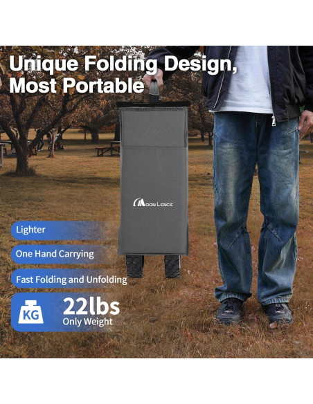 Carro Plegable MOON LENCE Gris 163 kg Alta Resistencia
