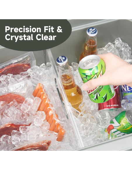 Divisor Acrílico Transparente LUVCOSY para Cooler YETI Roadie 48/60