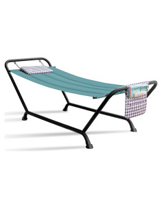 Cama Hamaca Sorbus Verde con Soporte y Almohada - 226.8kg
