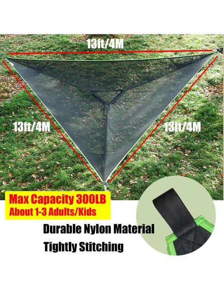 Hamaca Triangular Multi Persona Enthuney 4m 136kg Camping