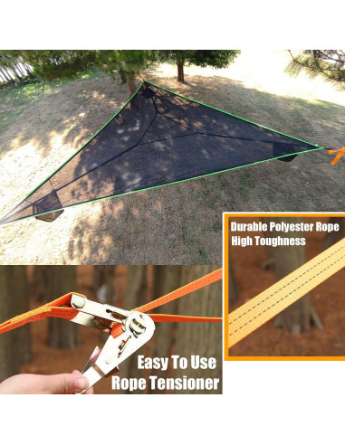 Hamaca Triangular Multi Persona Enthuney 4m 136kg Camping