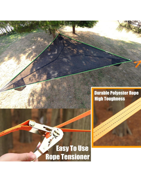 Hamaca Triangular Multi Persona Enthuney 4m 136kg Camping
