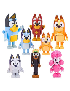 Set de 8 Figuras de Lobos Alhy - Juguetes de Acción 6-8.9 cm