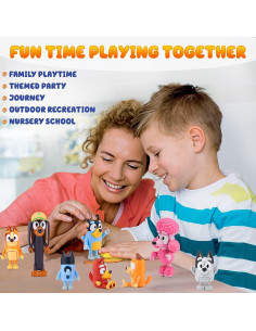 Set de 8 Figuras de Lobos Alhy - Juguetes de Acción 6-8.9 cm 2