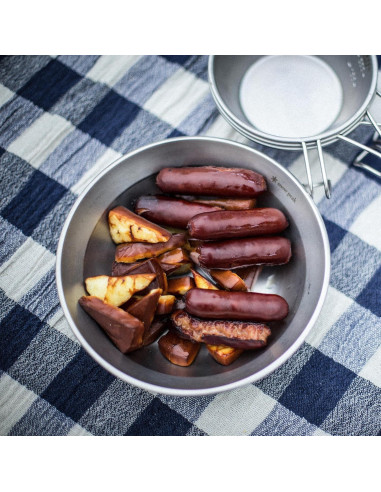 Juego de Vajilla Snow Peak L - Acero Inoxidable 4 Piezas