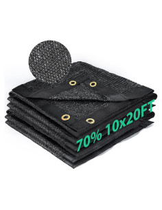 Tela de Sombra Kesfitt 70% UV 3.05x6.1m para Jardín y Patio