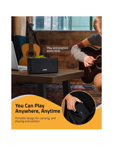 Amplificador de guitarra LEKATO GA-02 5W Bluetooth recargable