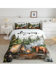 Juego de Ropa de Cama Queen Erosebridal Camping 3 Piezas 2