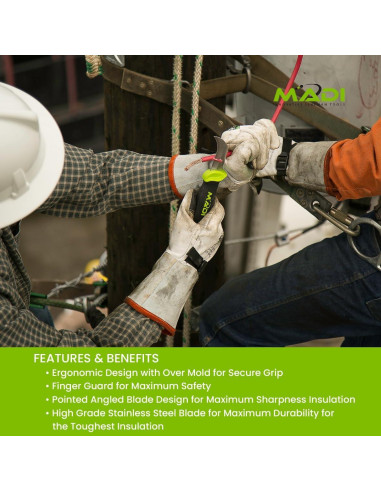 Cuchillo de Desollado MADI FBSK-1 25.4cm Acero Inoxidable