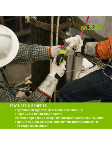 Cuchillo de Desollado MADI FBSK-1 25.4cm Acero Inoxidable