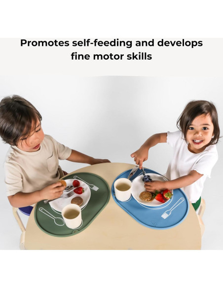 Mantel Individual Ovalado Chamos Montessori Beige 36x26 cm