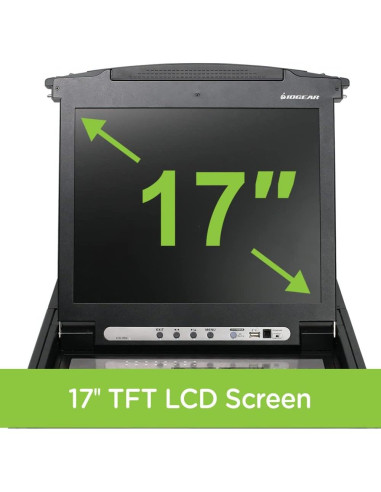 Consola KVM IOGEAR GCL1800 1 Puerto 17" LCD Teclado Táctil