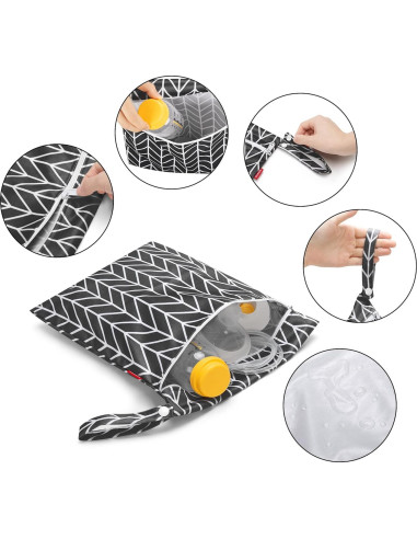 Bolsa Extractor de Leche Damero con Alfombrilla Impermeable