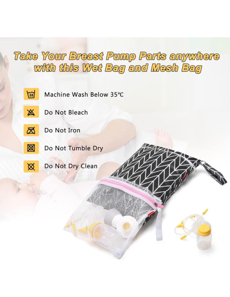 Bolsa Extractor de Leche Damero con Alfombrilla Impermeable