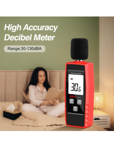 Medidor de Decibelios Digital LEERCHUNAG 30-130dB Portátil 2