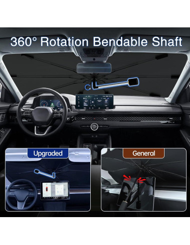 Sombrilla para Parabrisas JASVIC 145x84 cm Gris Plegable