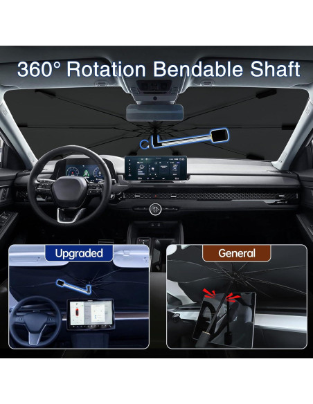 Sombrilla para Parabrisas JASVIC 145x84 cm Gris Plegable