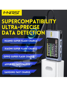 Probador USB FNIRSI FNB58 4-28V 7A LCD Multímetro 2