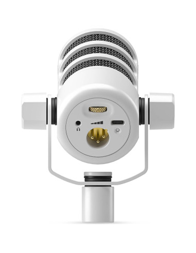 Micrófono Dinámico Rode PodMic USB + Brazo PSA1+ Blanco