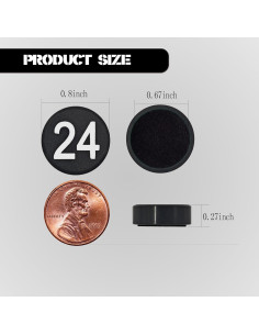 Números Magnéticos 1-50 Magrooyar para Pizarra y Refrigerador 2