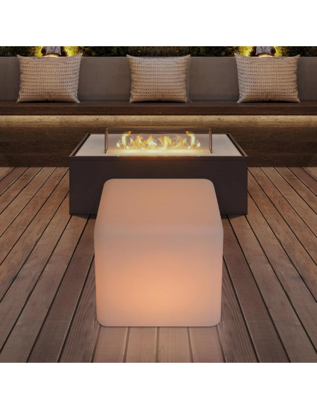 Silla Cubo LED Blisiour Cuadrada 30 cm Control Remoto Silla Cubo LED Blisiour Cuadrada 30 cm Control Remoto