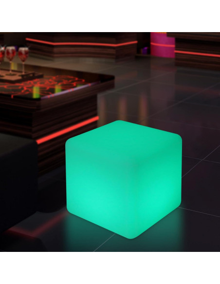 Silla Cubo LED Blisiour Cuadrada 30 cm Control Remoto Silla Cubo LED Blisiour Cuadrada 30 cm Control Remoto