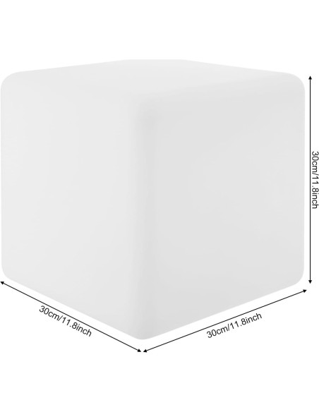Silla Cubo LED Blisiour Cuadrada 30 cm Control Remoto Silla Cubo LED Blisiour Cuadrada 30 cm Control Remoto