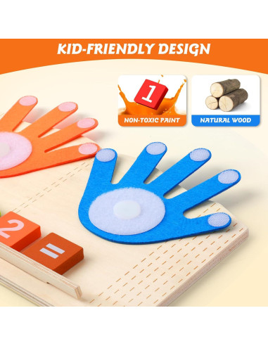 Juguetes de Aprendizaje HYSZXUS Matemáticas Madera Multicolor