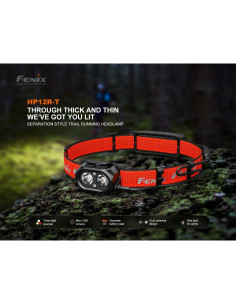 Linterna Frontal Fenix HP12R-T 1300 Lúmenes Recargable Negro 2