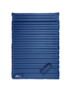 Colchón Doble Inflable LAMA 200x145cm con Almohada y Bomba