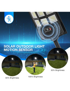 Luces Solares de Calle Heisolcool 50000LM 2PACK LED IP66 2
