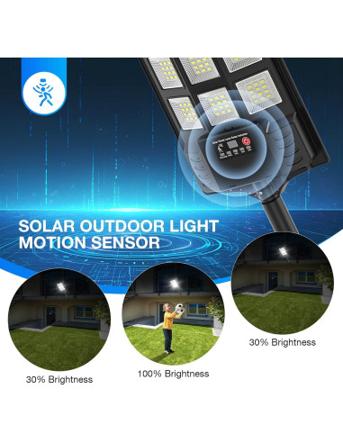 Luces Solares de Calle Heisolcool 50000LM 2PACK LED IP66