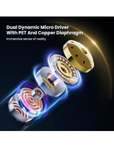 Auriculares In-Ear BASN Bsinger Pro 2-Pin HiFi Negro 2