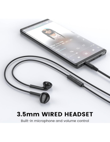Auriculares Intrauditivos MOSWAG 3.5mm con Micrófono y Control