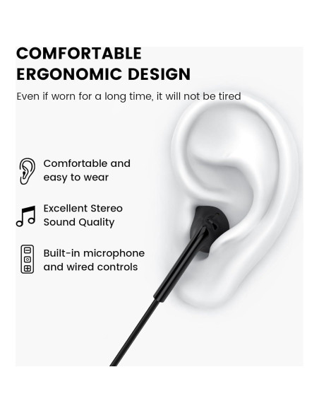Auriculares Intrauditivos MOSWAG 3.5mm con Micrófono y Control