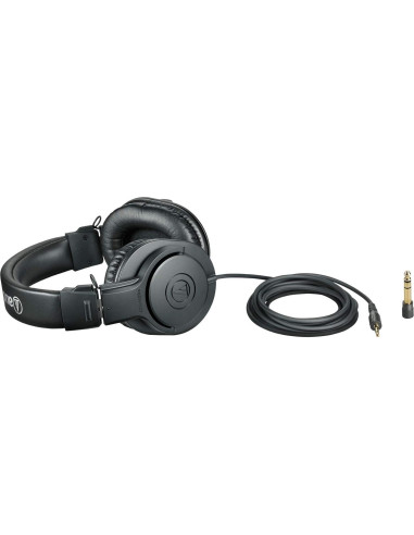 Auriculares de Monitoreo Audio-Technica ATH-M20x + Paravientos