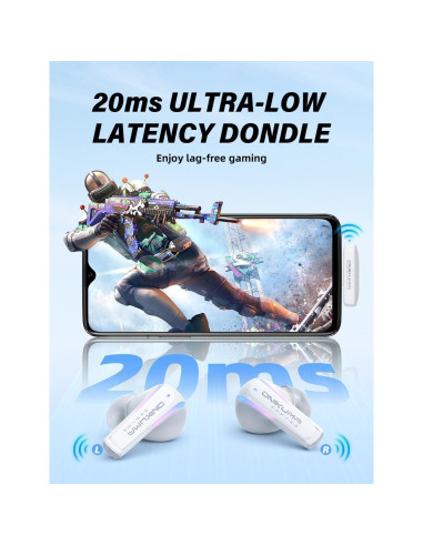 Auriculares Inalámbricos ONIKUMA T27 para Juegos 20ms Latencia