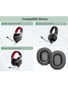 Almohadillas de Reemplazo para Auriculares Gaming Audio-Technica ATH-PDG1 2