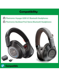Almohadillas de Reemplazo Supreme Comfort para Plantronics Voyager 8200 UC 2