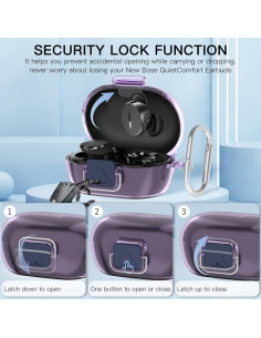 Funda protectora TUDIOW para auriculares Bose QuietComfort 2024 2