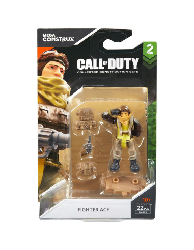 Mega Construx Call of Duty WW2 Piloto de Caza 22.68g