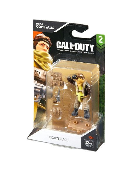 Mega Construx Call of Duty WW2 Piloto de Caza 22.68g