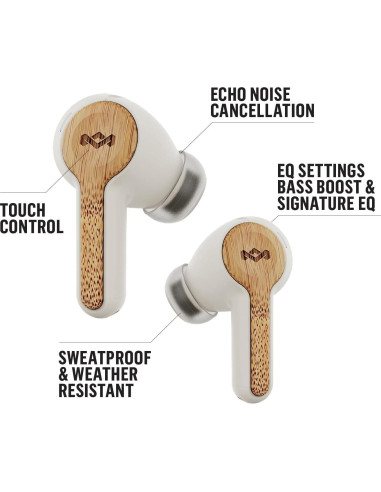 Auriculares Inalámbricos House of Marley Rebel Crema