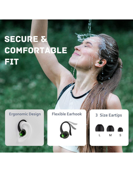 Auriculares Bluetooth 5.3 C16 Shenzhen - Impermeables IP7 40H