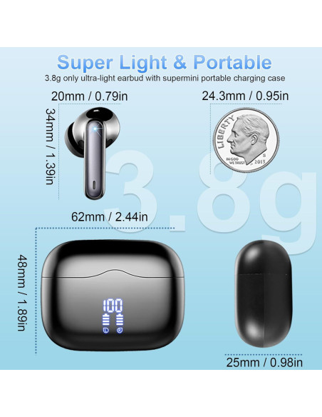 Auriculares Inalámbricos Bluetooth 5.3 xinwld A97 Pro HiFi Auriculares Inalámbricos Bluetooth 5.3 xinwld A97 Pro HiFi